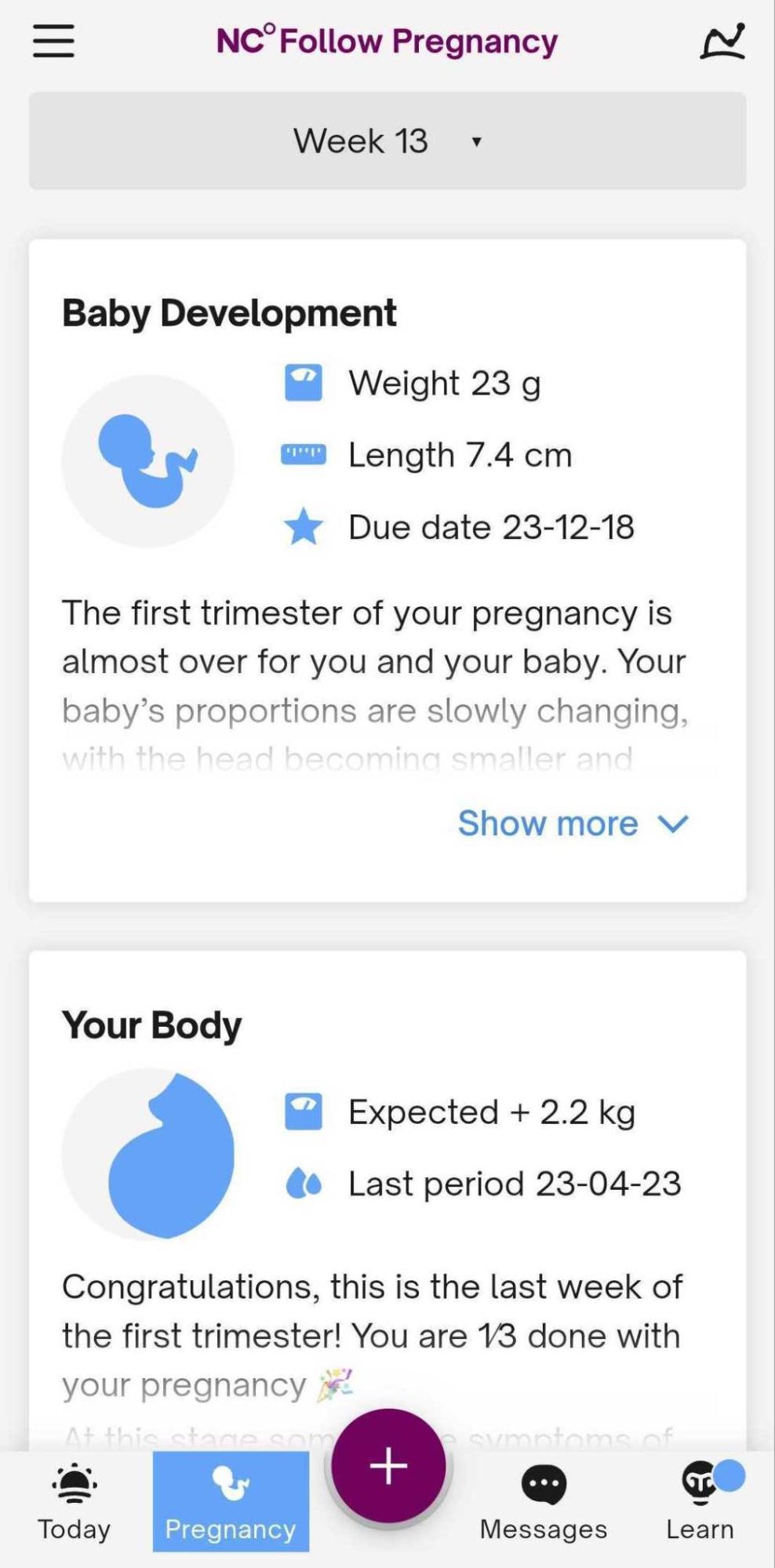 How NC° Plan Pregnancy works – Customer Support